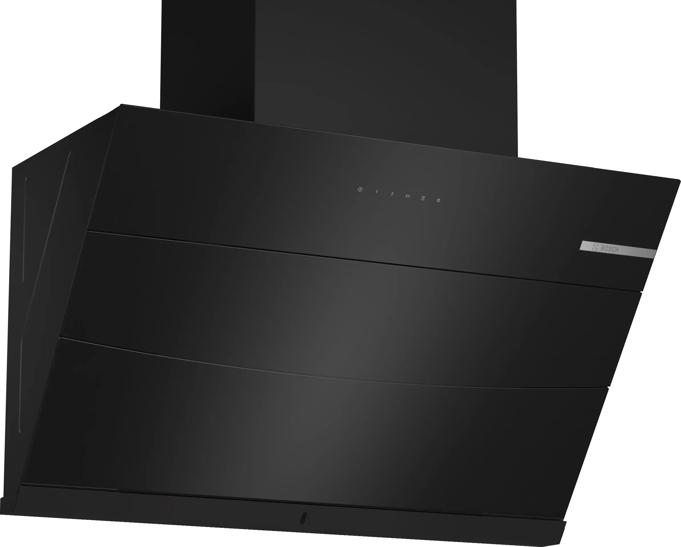 BOSCH Series 4 Wall-Mounted Cooker Hood 90 cm Black DWKA98G60I