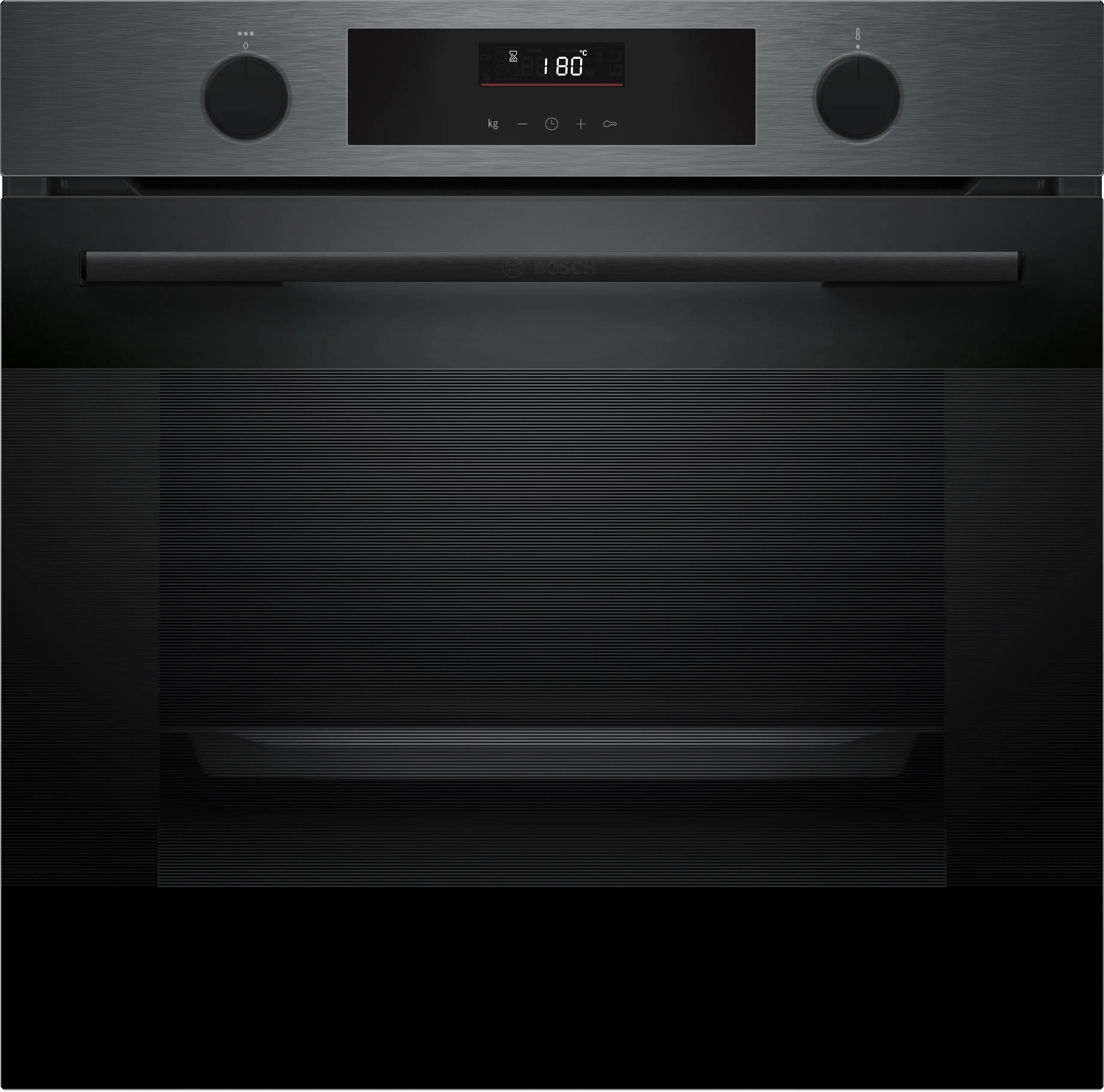BOSCH Series 4 Built-in oven with added steam function 60 x 60 cm Dark grey metallic HUA716EG0I