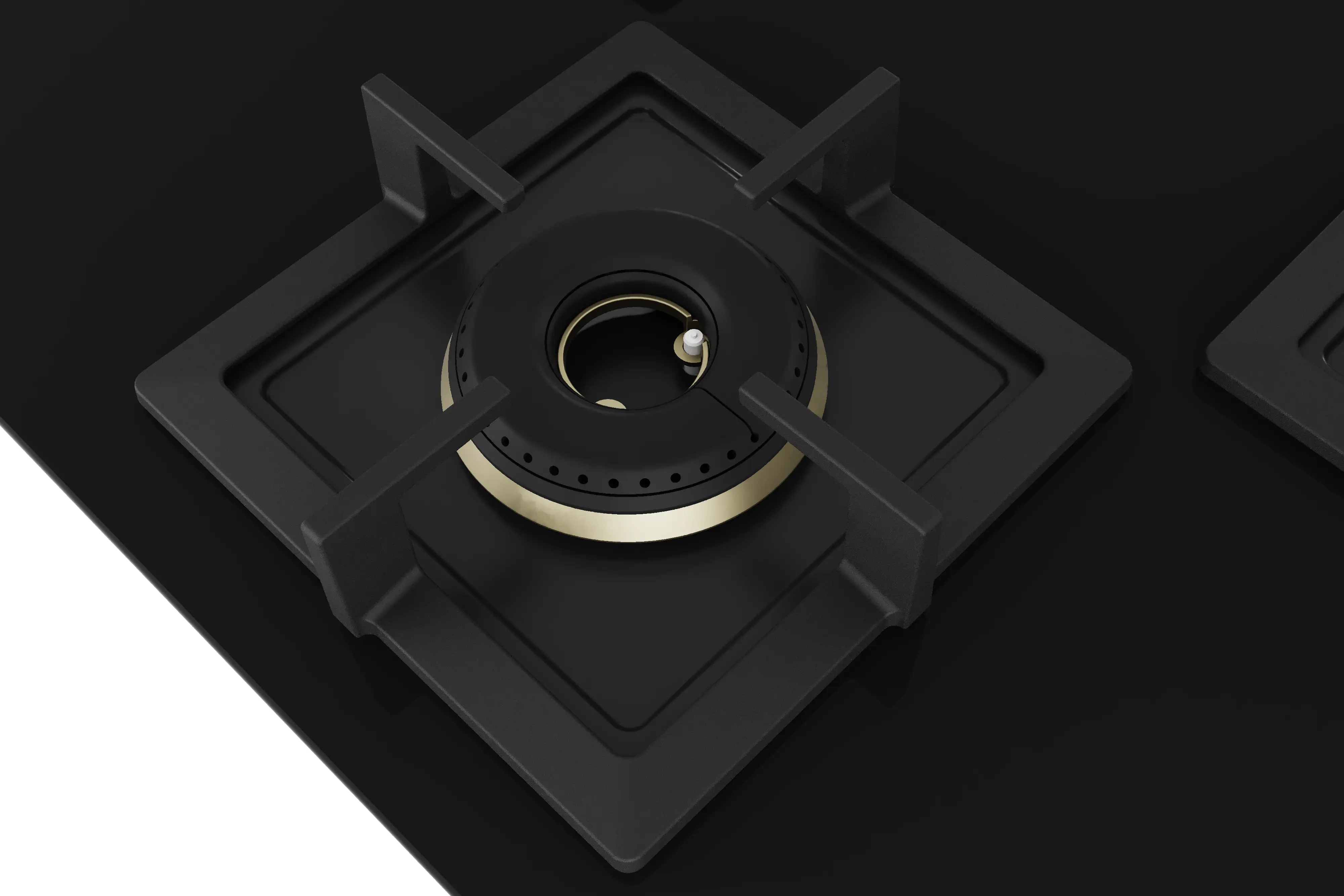 BOSCH Series 6 Gas hob 90 cm Tempered glass, Black PNV9B6F20I