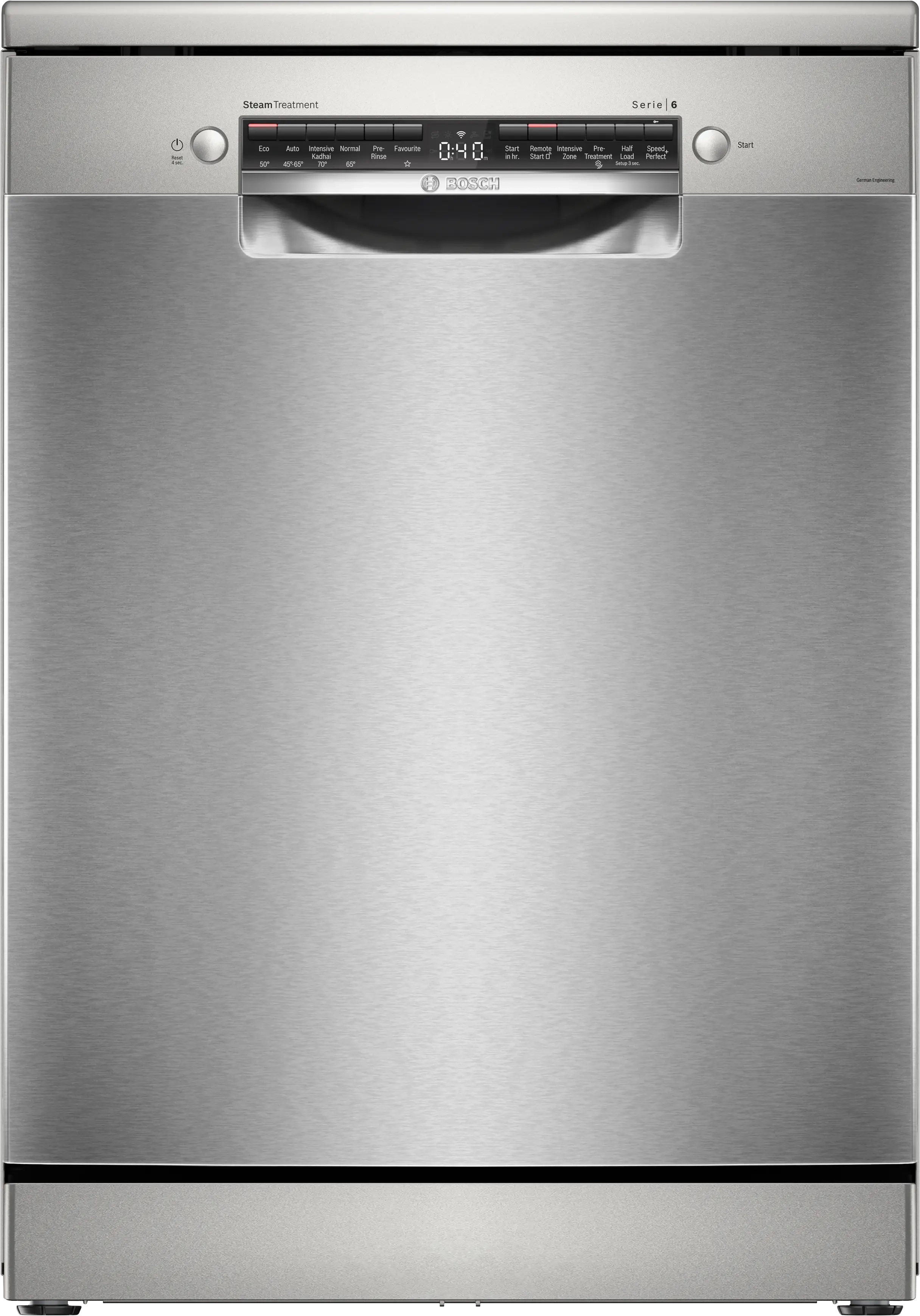 BOSCH Series 6 Bosch free-standing dishwasher 60 cm Brushed steel anti-fingerprint SMS6HMI00I