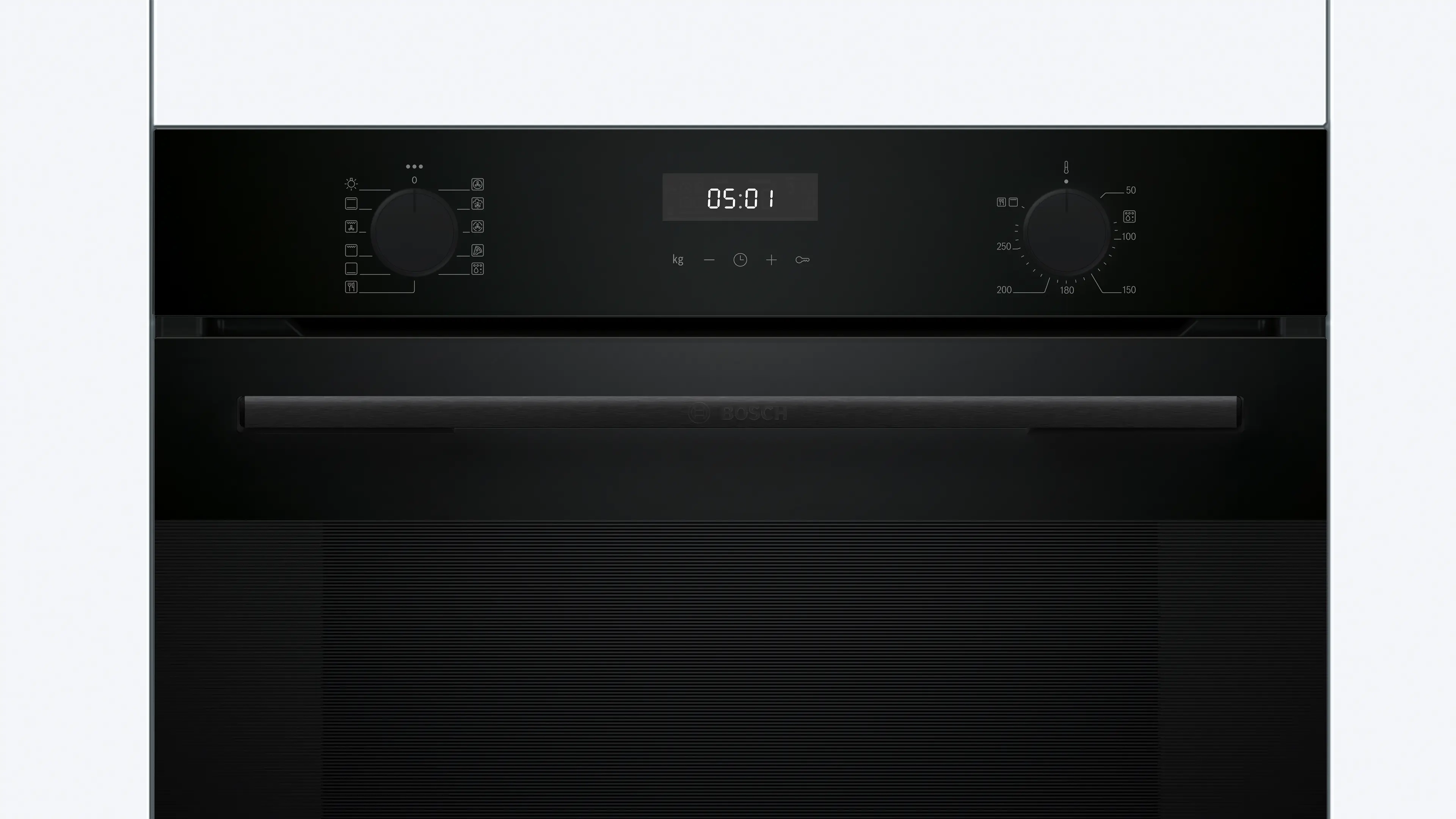 BOSCH Series 4 Built-in oven with added steam function 60 x 60 cm Black HUA717BA0I