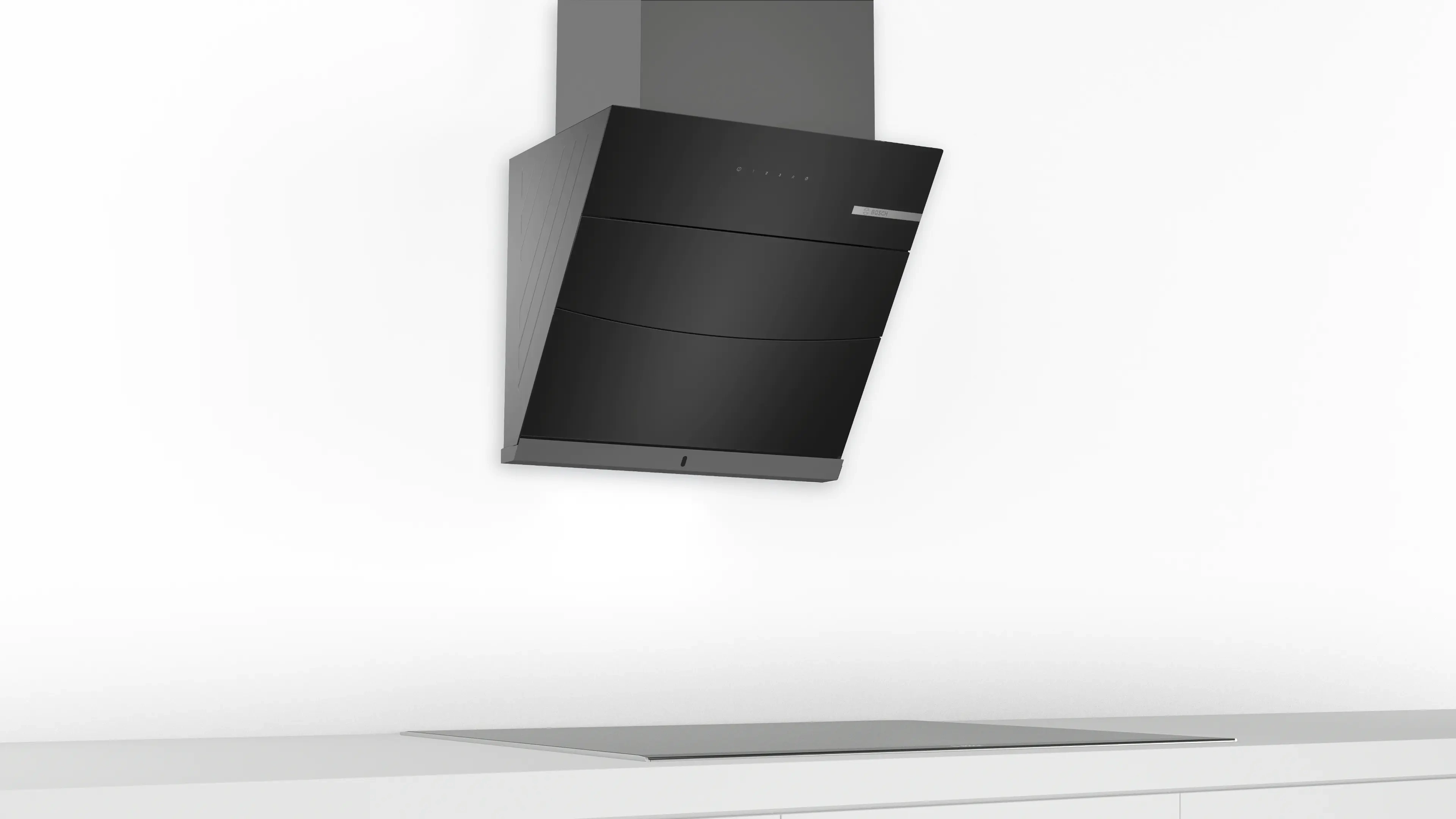 BOSCH Series 4 Wall-Mounted Cooker Hood 60 cm Black DWKF68G60I