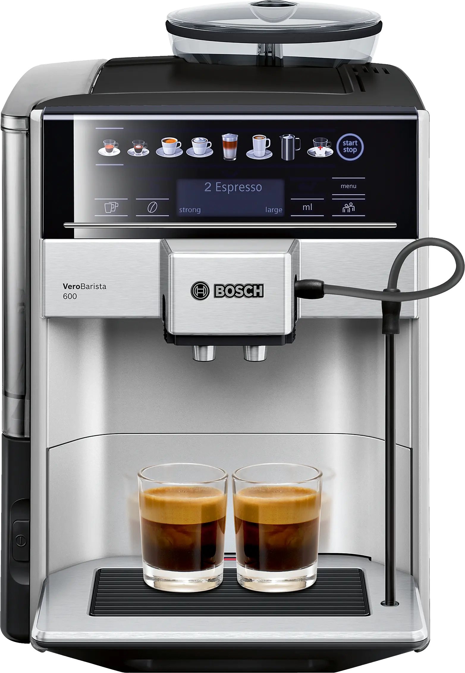BOSCH Series 6 Fully automatic coffee machine Vero Barista 600 Silver TIS65621IN