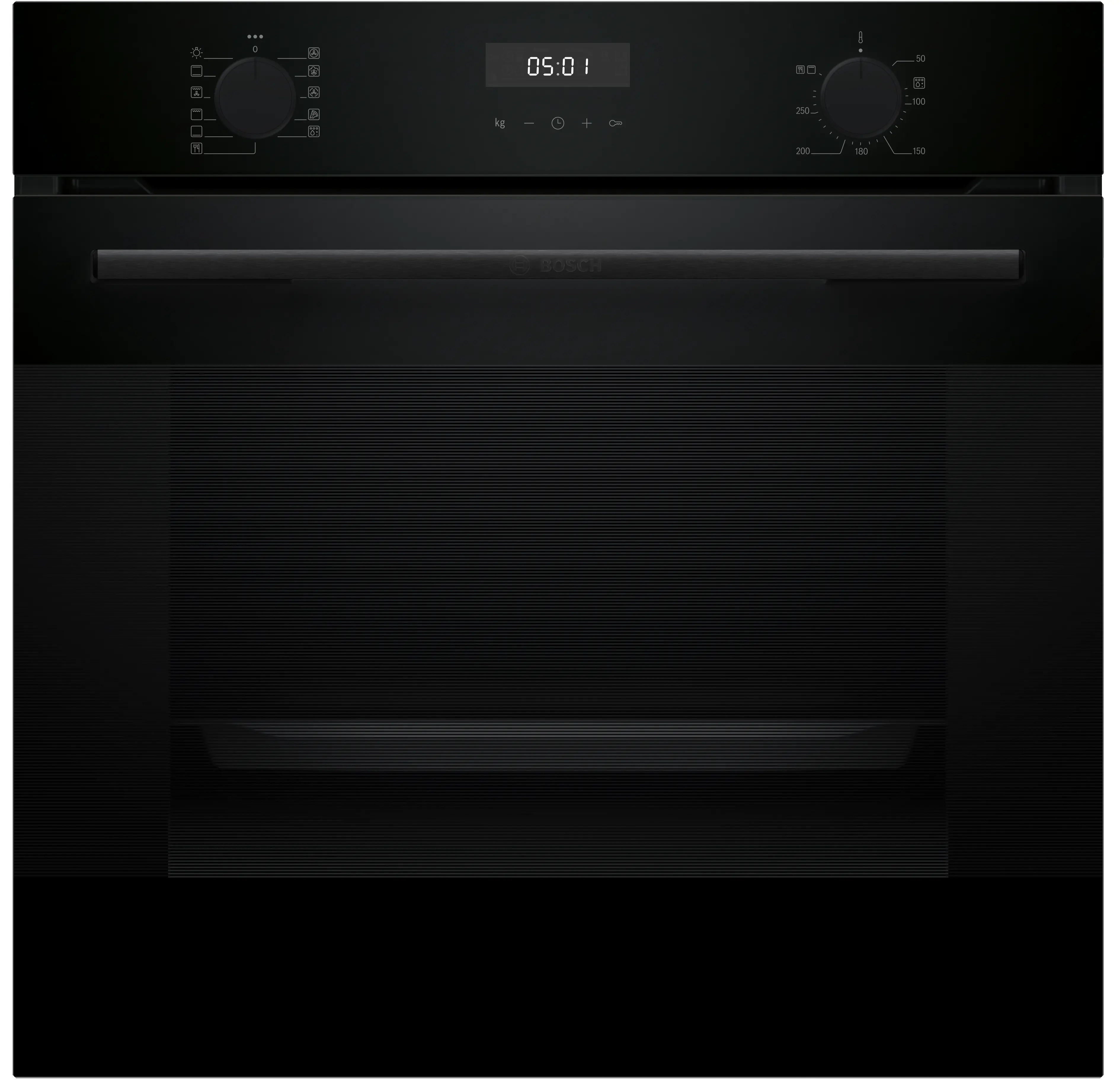 BOSCH Series 4 Built-in oven with added steam function 60 x 60 cm Black HUA717BA0I